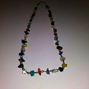 Multi gemstone necklace 18 inches